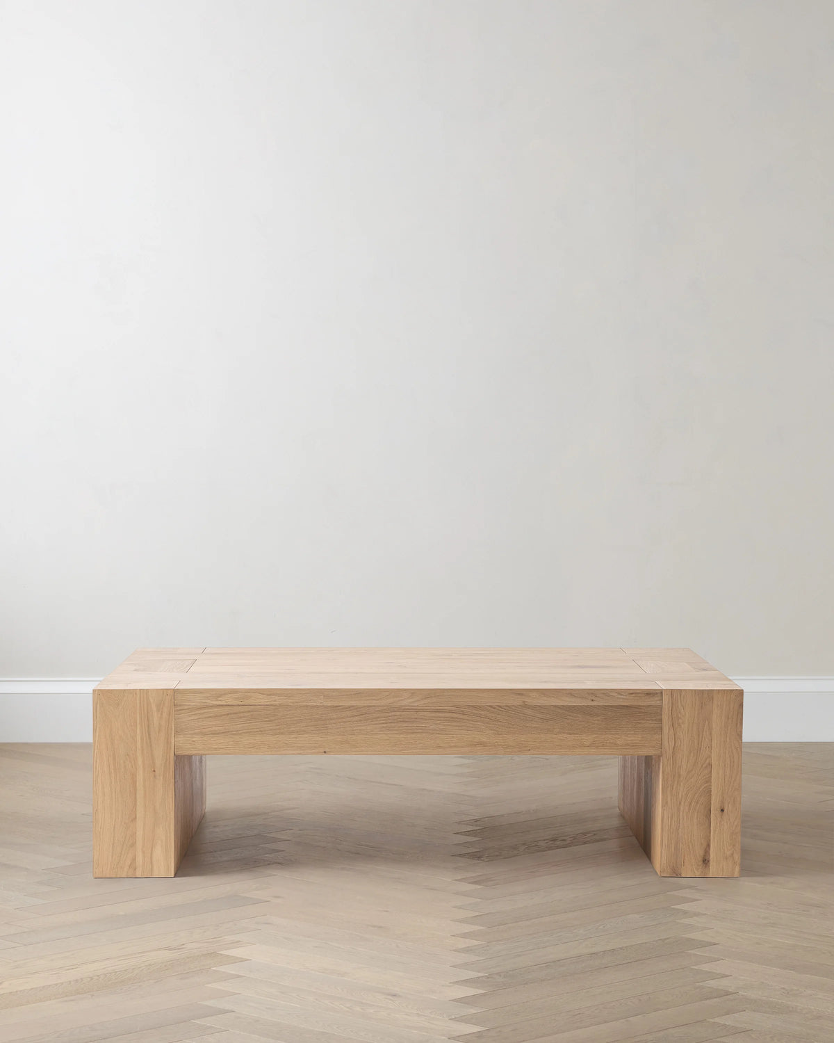 Reclaimed Oak Waterfall Coffee Table - 60" / Weathered Oak Main image