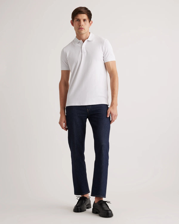 Organic Cotton Pique Polo - XS / Heather Grey