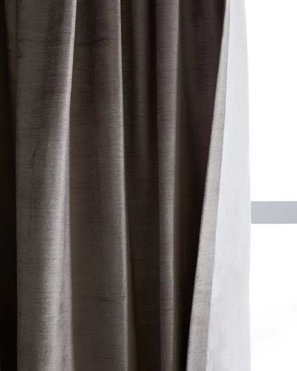Luster Velvet Curtain - Single Panel - 48x84 / Champagne