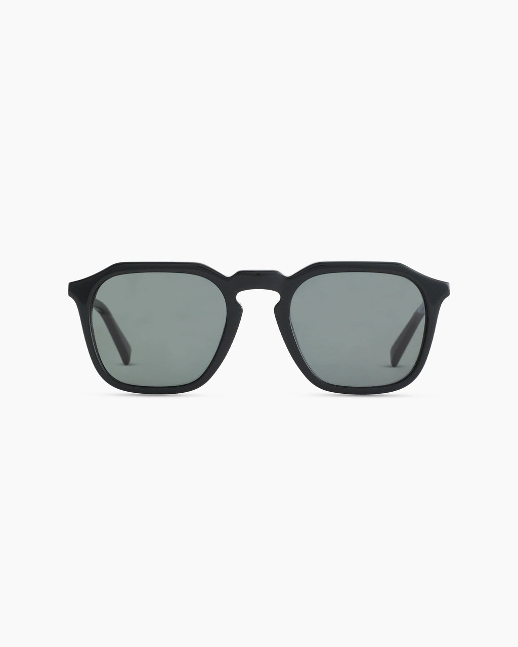 Jude Polarized Acetate Sunglasses - One Size / Black with Green lens