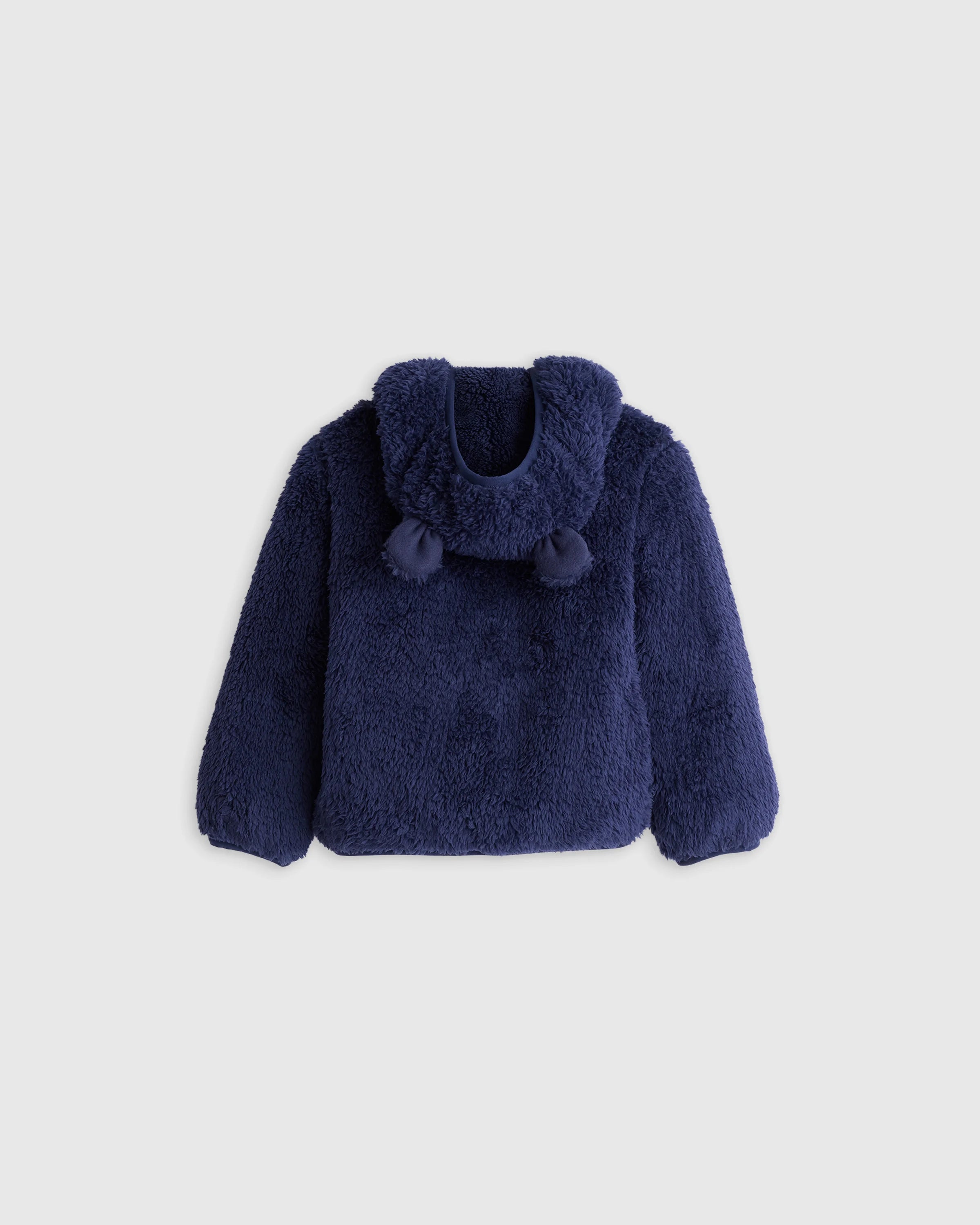 Recycled Sherpa Fleece Bear Jacket - 4T / Navy Secondary image