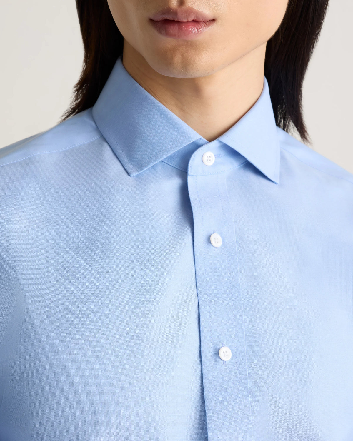 Organic Cotton Oxford Non-Iron Dress Shirt - S / Bold Black