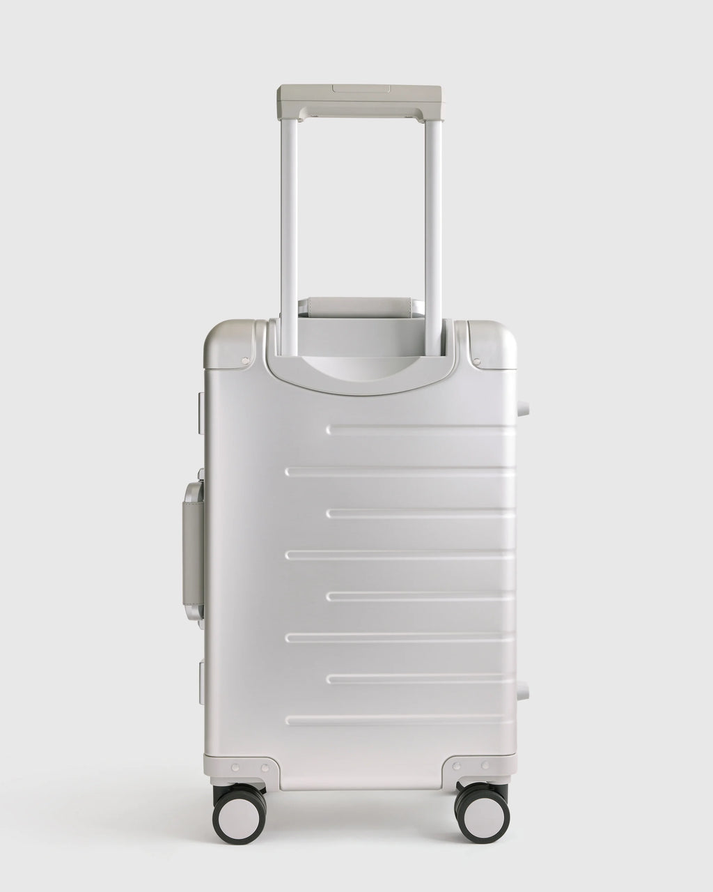 Aluminum Carry-On Suitcase - One Size / Black