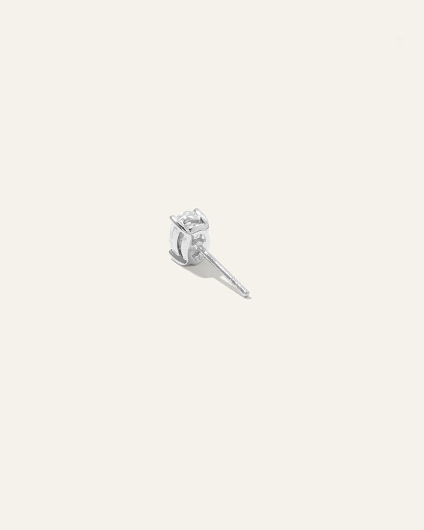 14K Gold Lab Grown Diamond Oval Solitaire Studs - 1ctw - One Size / Yellow Gold