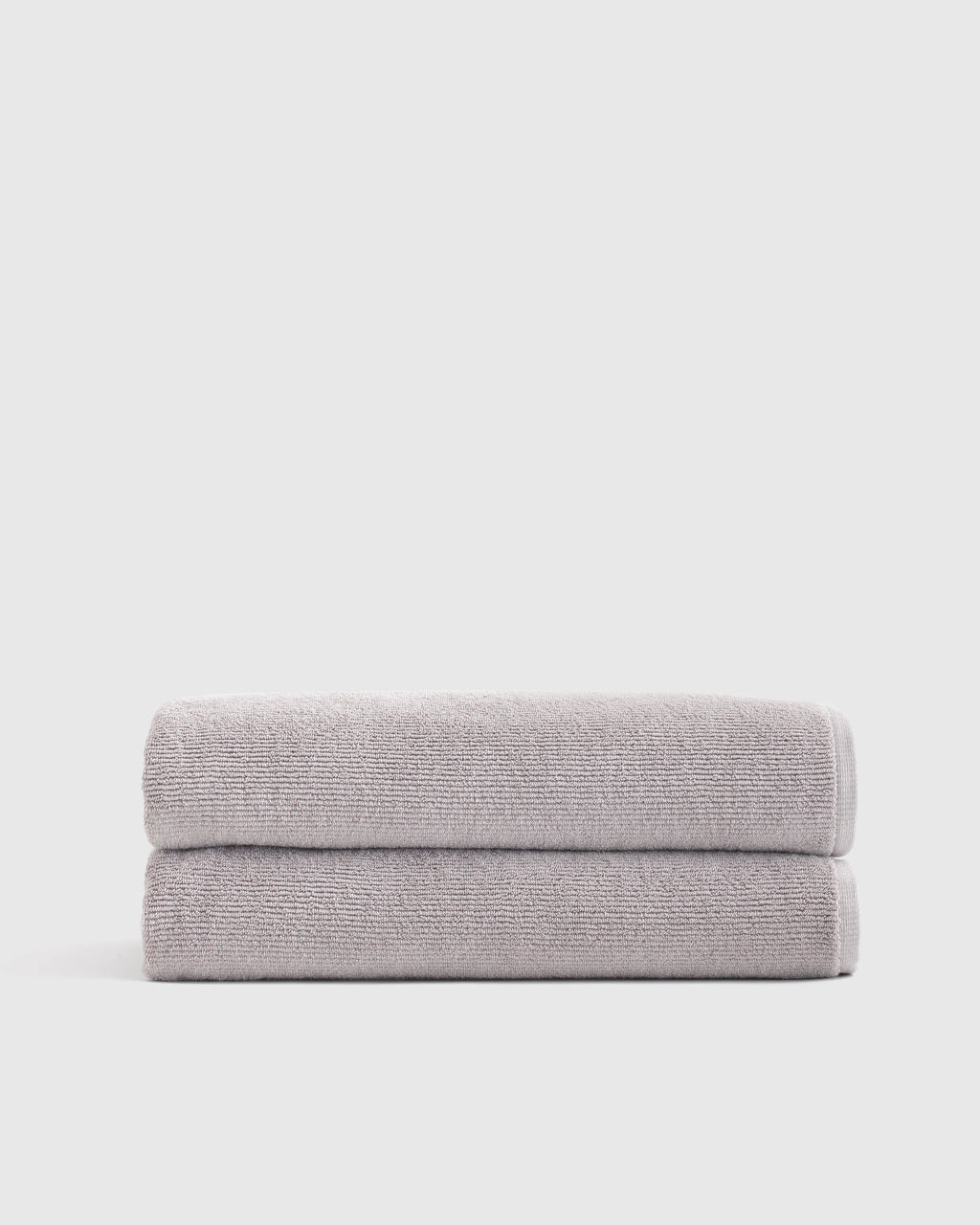 Turkish Ribbed Quick Dry Bath Sheet (Set of 2) - One Size / Mineral