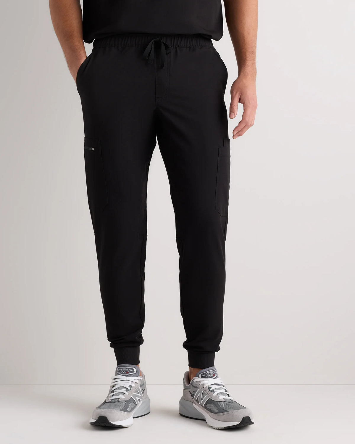 AeraFlex Scrub Joggers - S / Bold Black Main image