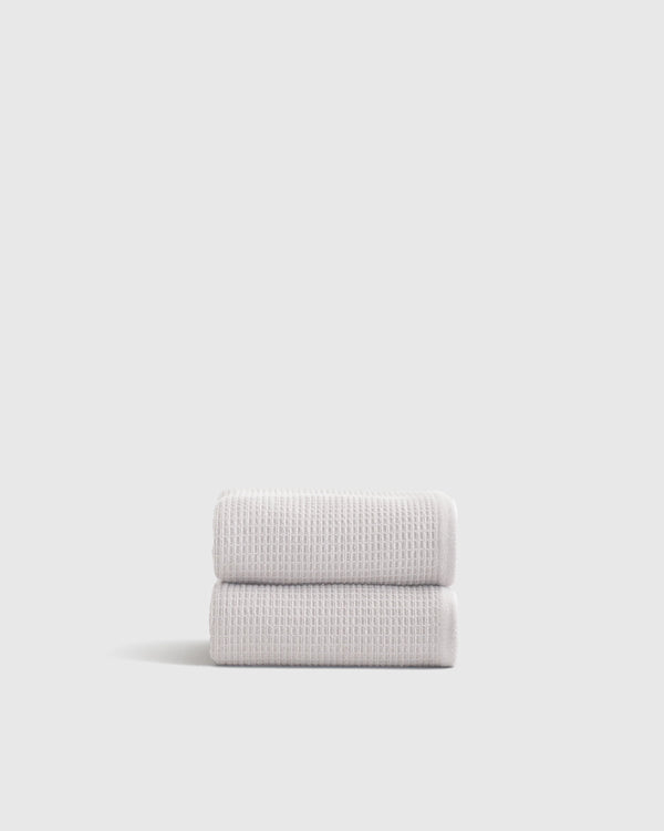 Turkish Waffle Terry Hand Towel (Set of 2) - One Size / White
