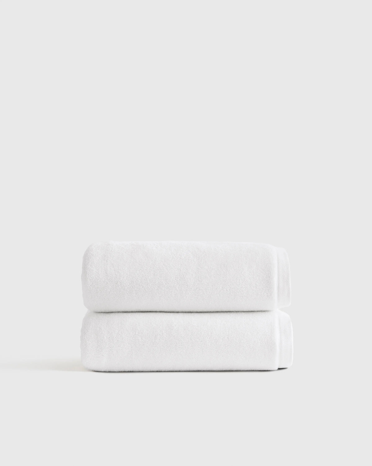 Plush Organic Turkish Cotton Bath Towel (Set of 2) - One Size / White Main image