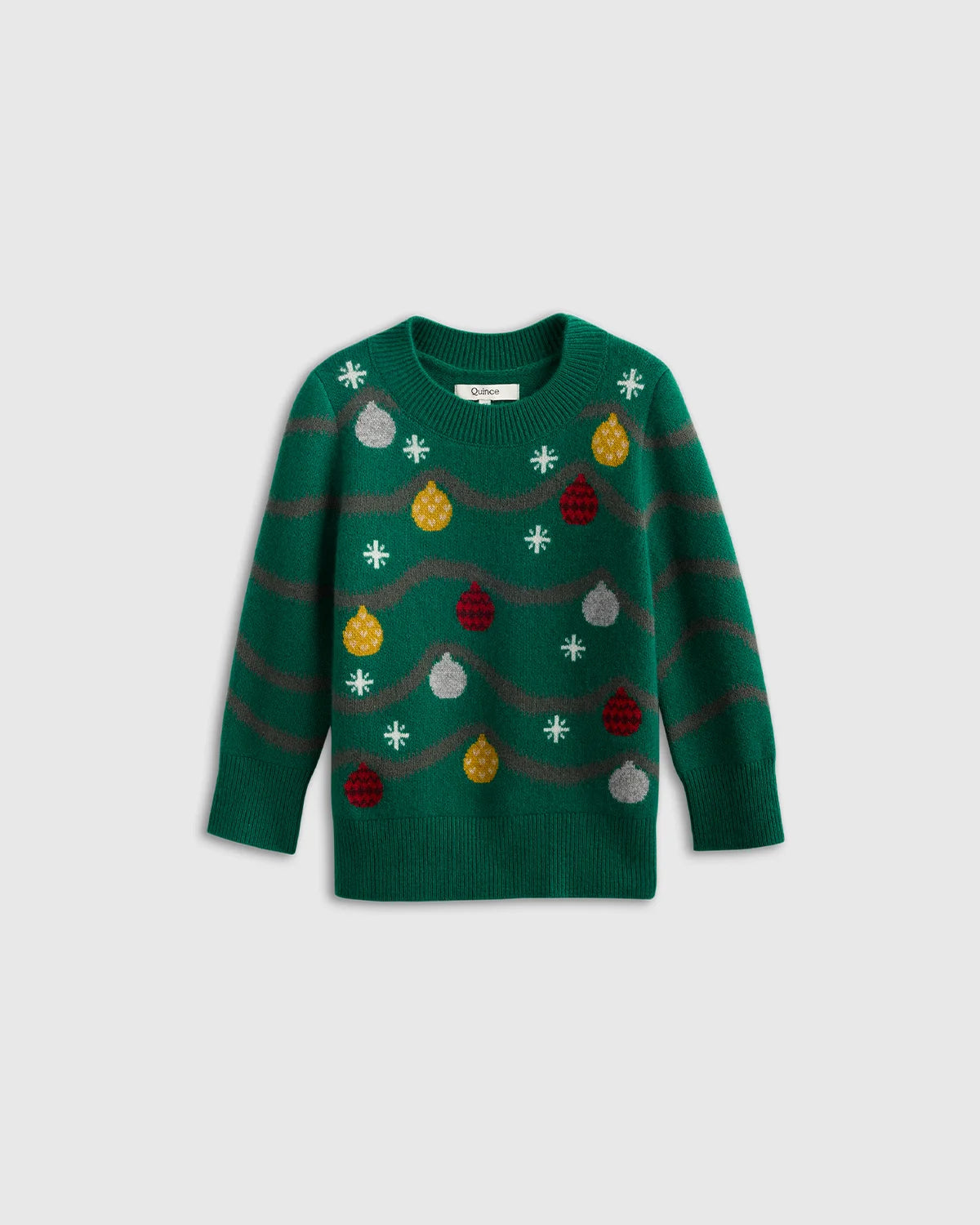 Kids & Baby Washable Cashmere Christmas Sweater - 0-3M / Garlands Main image