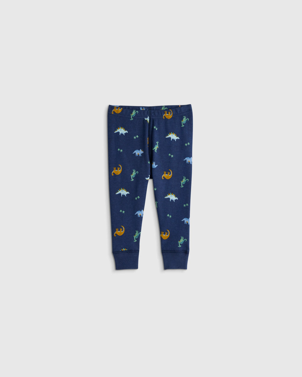 100% Organic Cotton Long Sleeve and Pant Pajama Set - 12-18M / Navy Stripe