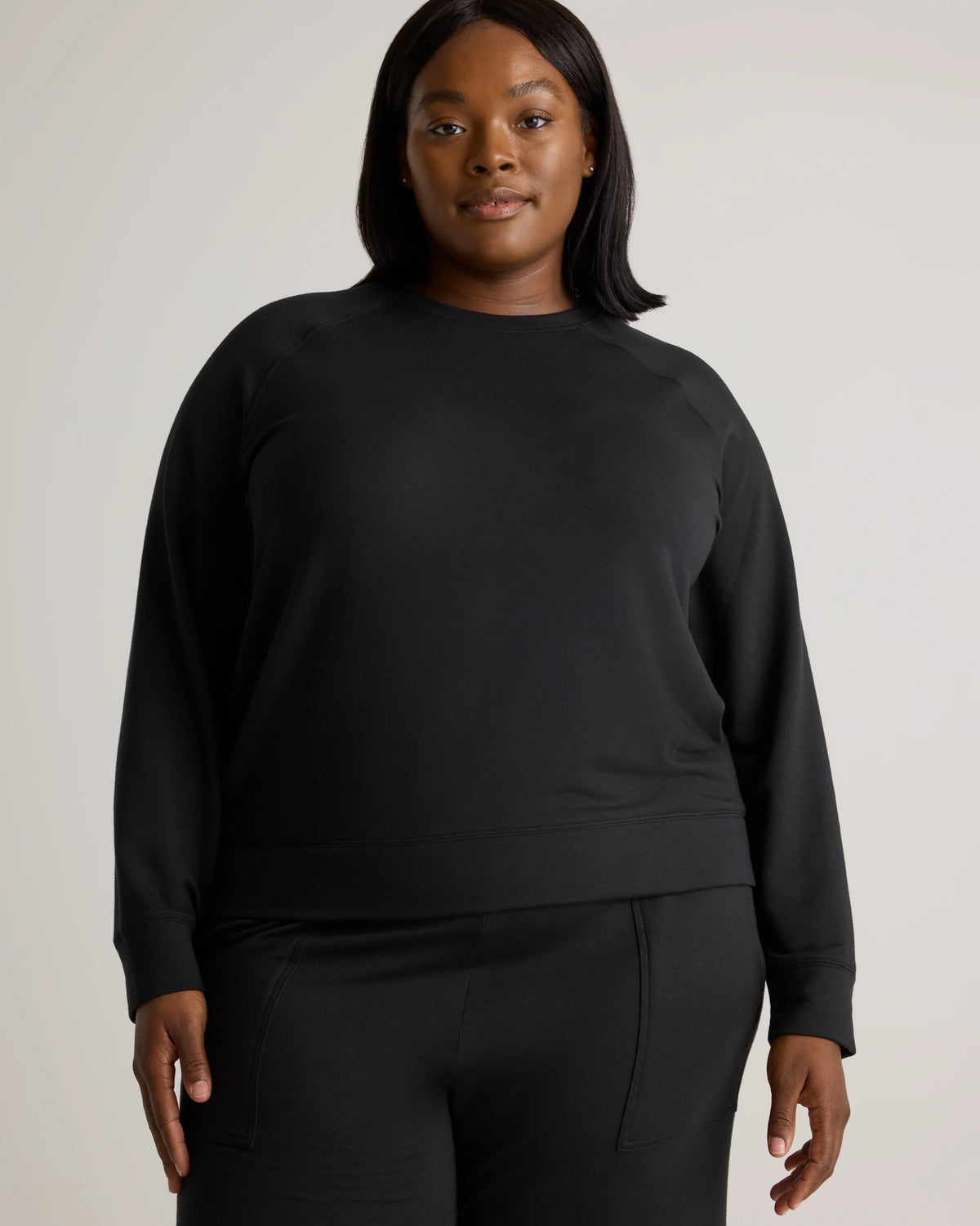 SuperSoft Fleece Crew - 1X / Dried Fig