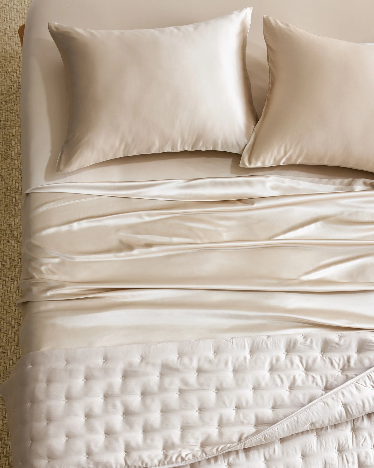 Mulberry Silk Sheet Set - Queen / Ivory