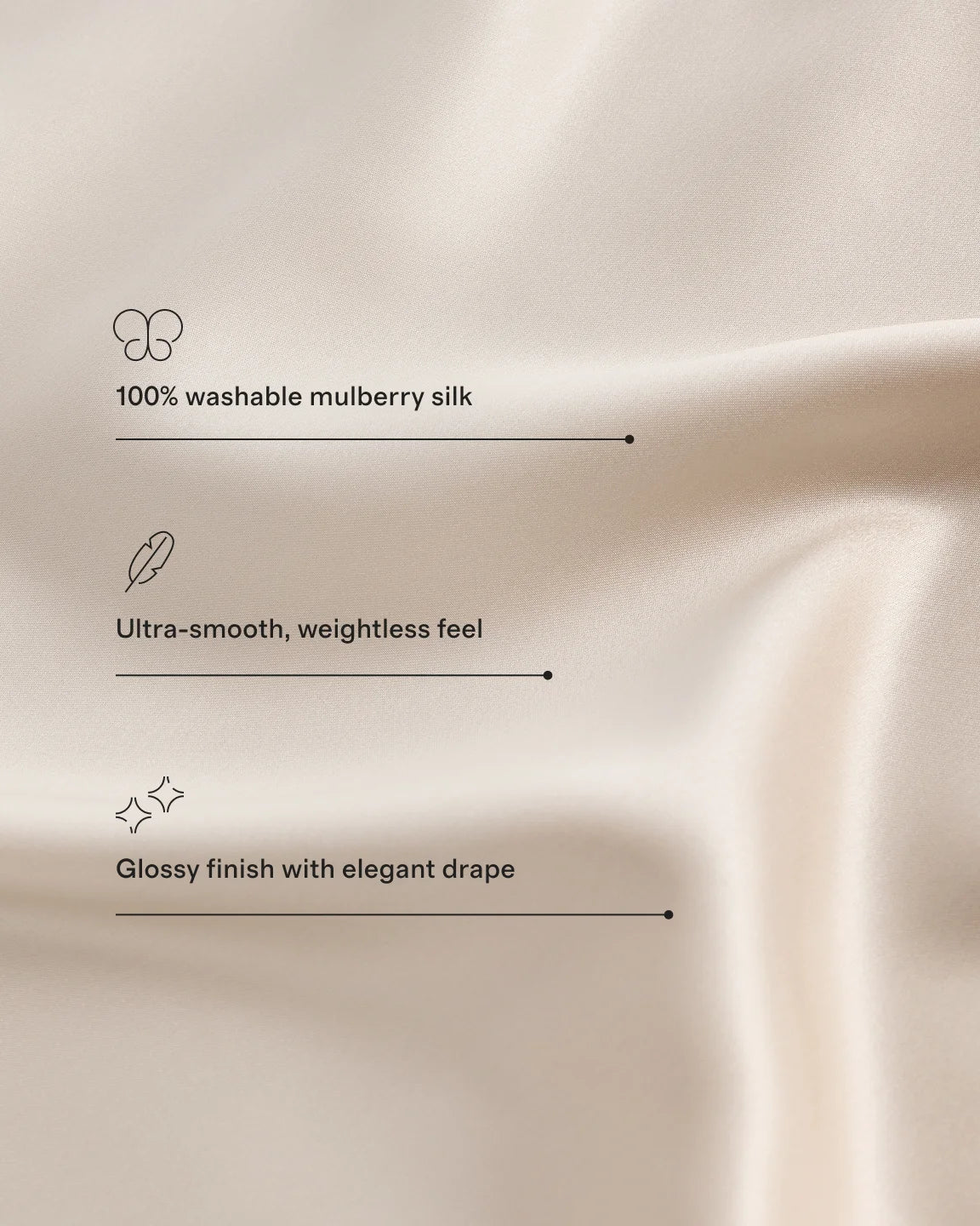 Mulberry Silk Sheet Set - Queen / Ivory