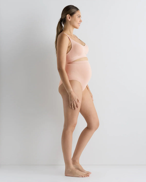 Seamless Nursing Bra - XS / Peach Pink