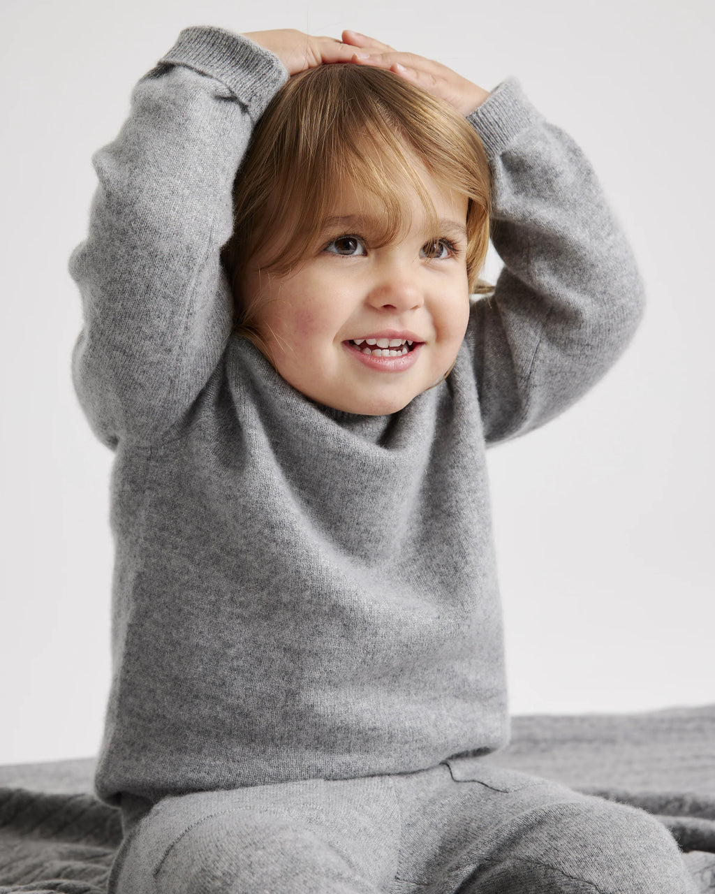 Washable Cashmere Crewneck Sweater - 0-3M / Varsity Red