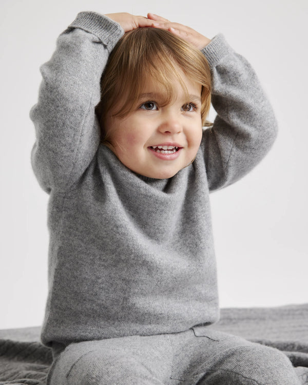 Washable Cashmere Crewneck Sweater - 0-3M / Varsity Red