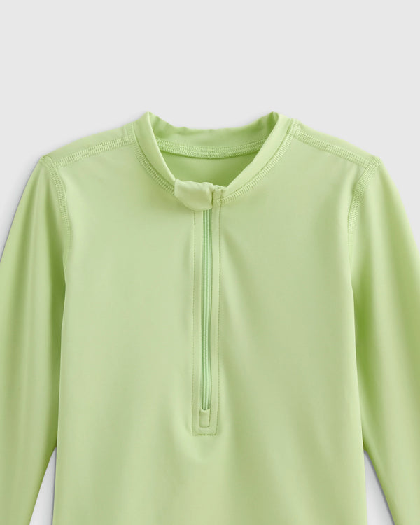 Long Sleeve Zip-Up Rash Guard - 0-3M / Yellow