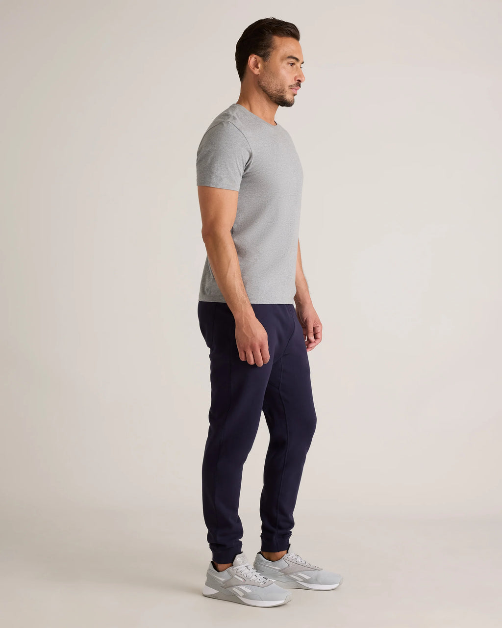 Organic Midweight French Terry Slim Joggers - XS / Light Heather Grey