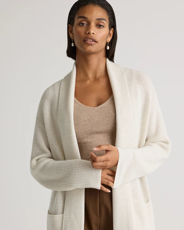 Australian Merino Wool Duster Cardigan - XS / Malted Toffee