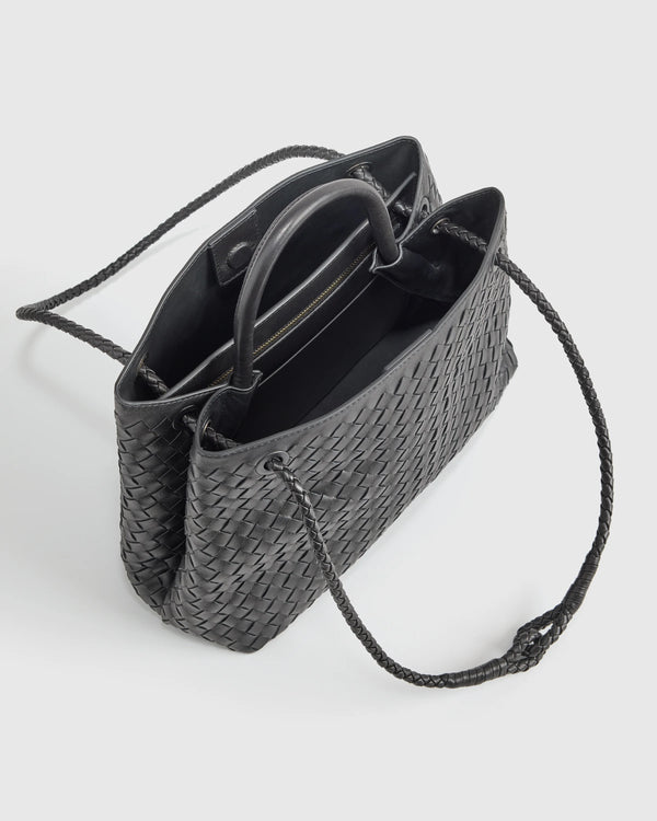 Romy Handwoven Satchel - One Size / Cognac