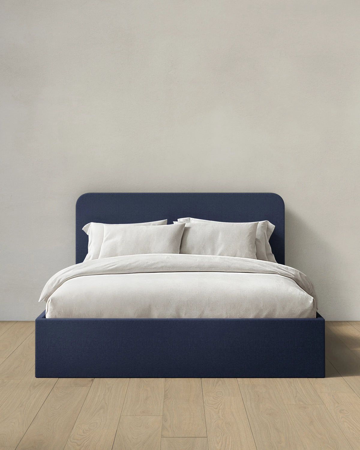 100% Linen Curved Bed - Full / Canvas