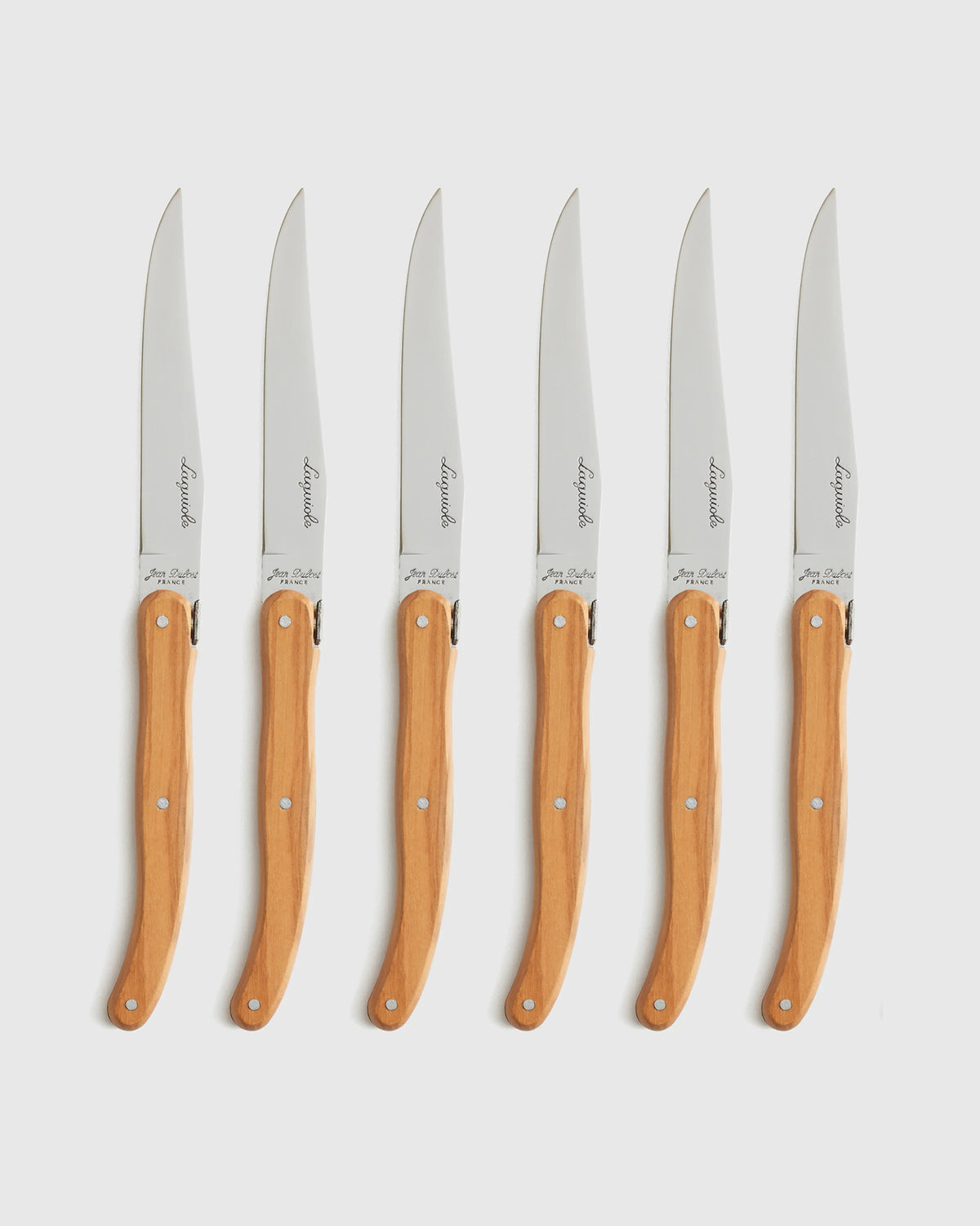 Jean Dubost Laguiole Olivewood Steak Knives (Set of 6) - One Size / No Color Main image