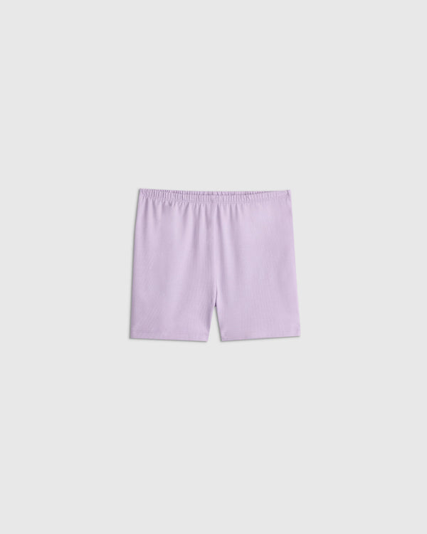 Organic Cotton Cartwheel Shorts - 6 / Soft Rose
