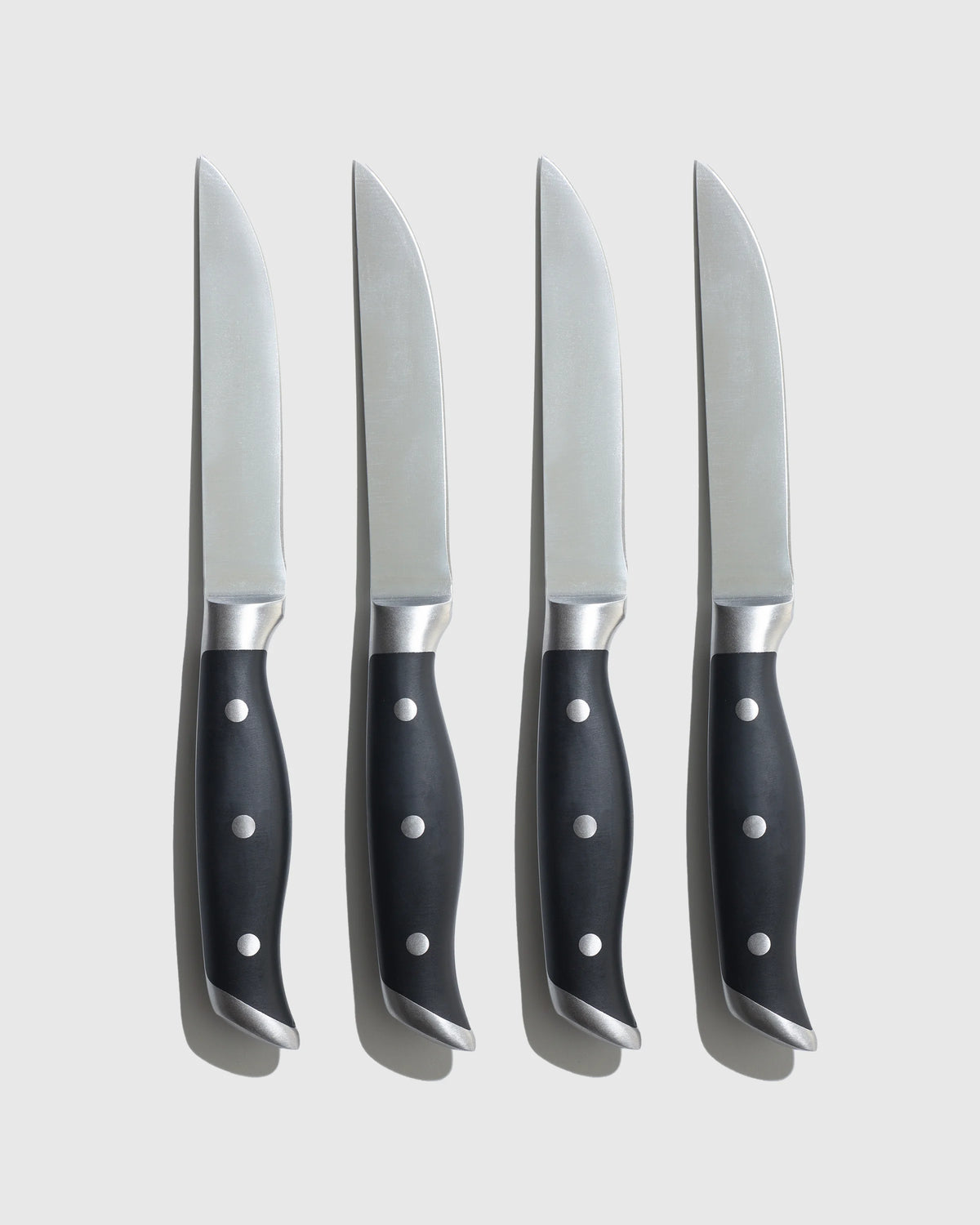 German Stainless Steel Steak Knife Set - One Size / Black Main image