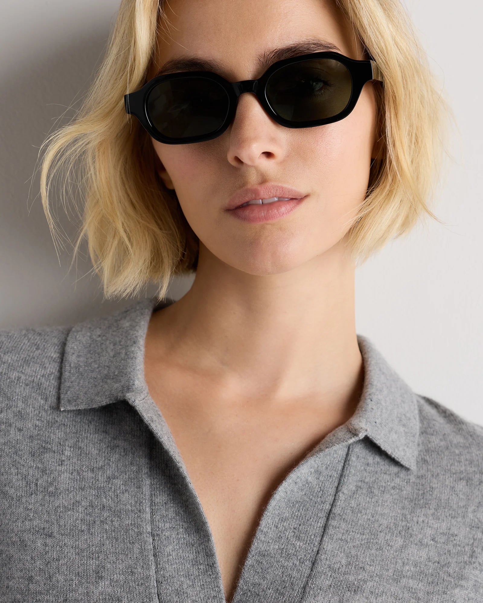 Sardinia Polarized Acetate Sunglasses - One Size / Black with Green lens Secondary image