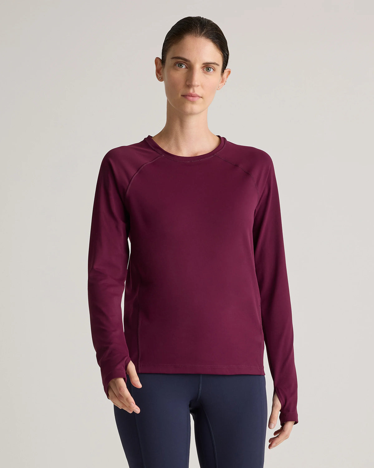 Ultra-Form Long Sleeve Top - XS / Plum Main image