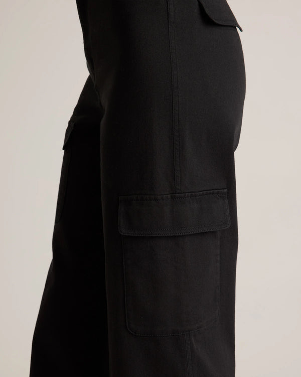 Organic Stretch Cotton Twill Cargo Pants - 0 / Light Khaki