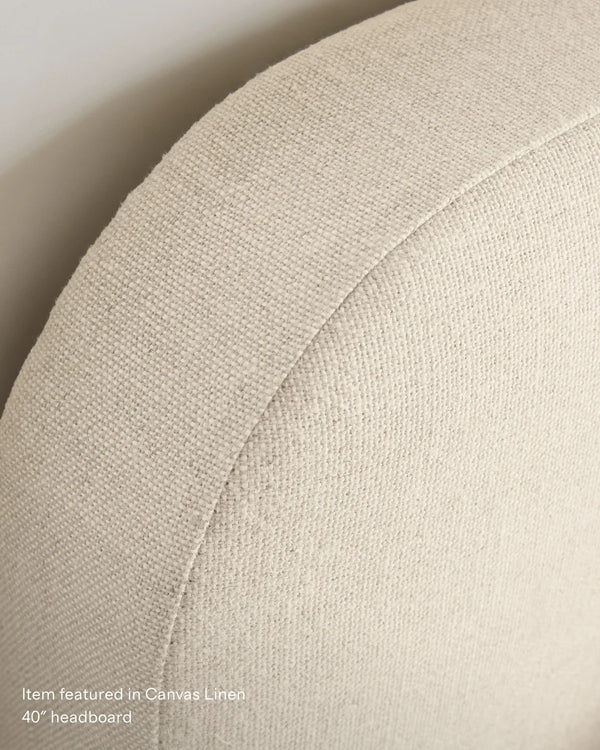 100% Linen Curved Bed - Full / Canvas
