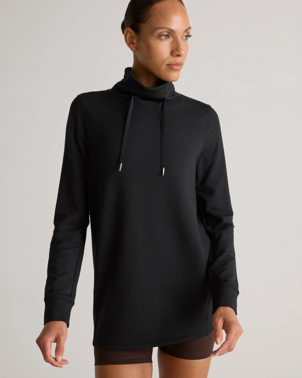 SuperSoft Fleece Mock Neck Pullover - XS / Navy