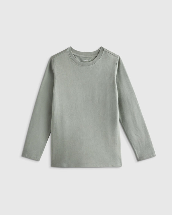 100% Organic Cotton Jersey Long Sleeve Tee - 6 / Dino Sketch