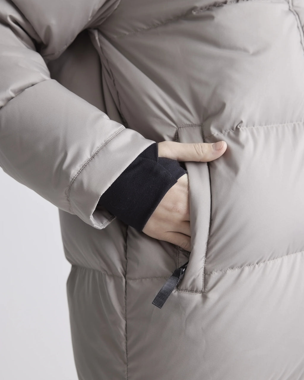 Responsible Down Long Puffer Jacket - XS / Black