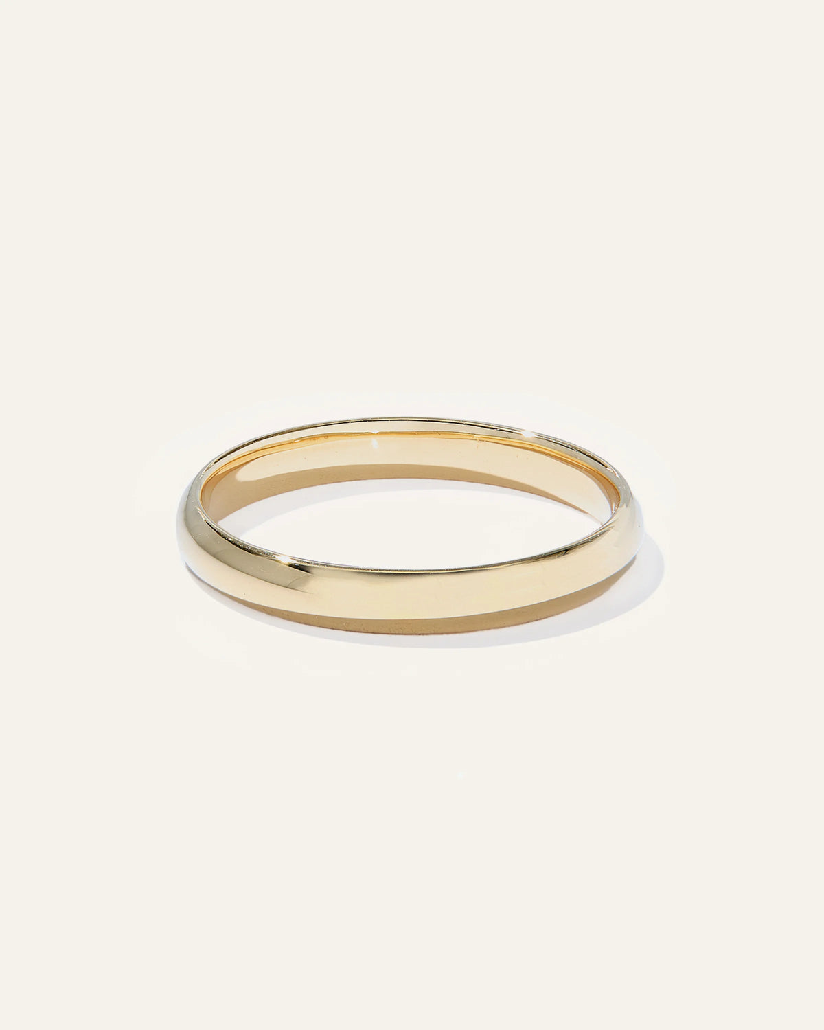 Low Dome Band - 3mm - 4 / Yellow Gold Main image