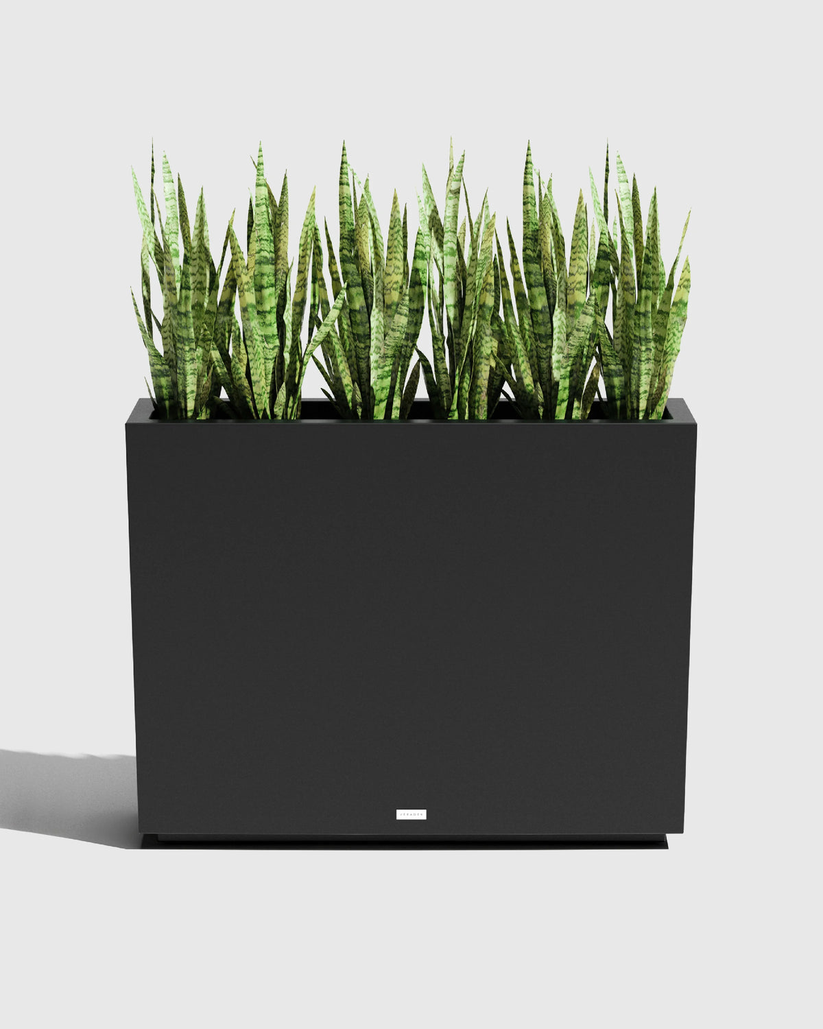Block Series All Weather Rectangular Planter by Veradek - One Size / Black Main image