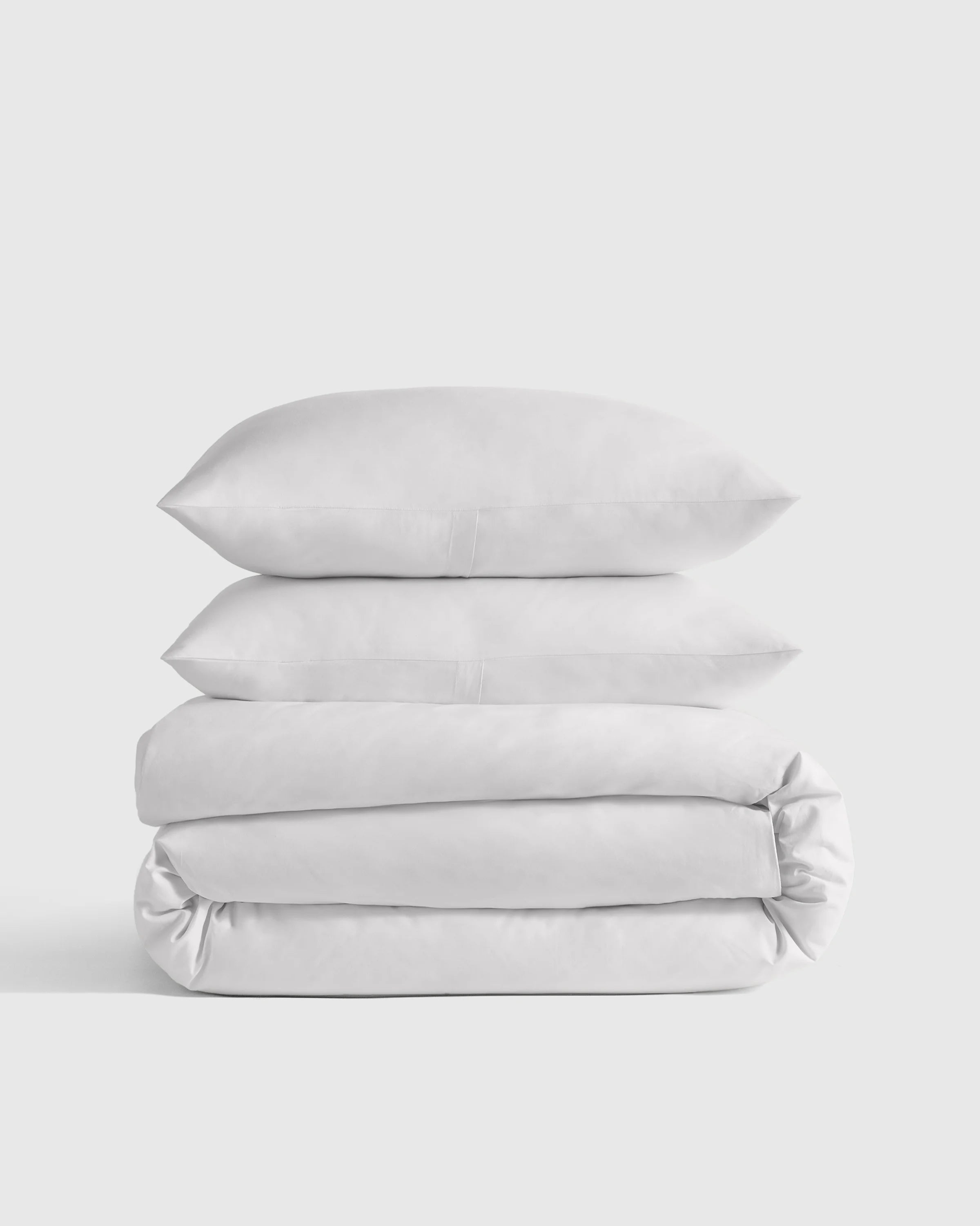 Organic Crisp Percale Duvet Cover Set - Twin / Espresso Secondary image