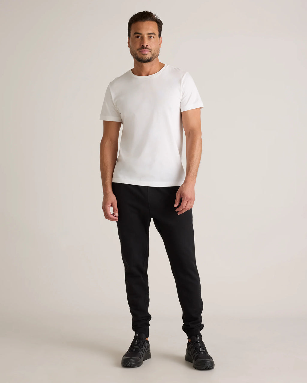 Organic Midweight French Terry Slim Joggers - XS / Light Heather Grey