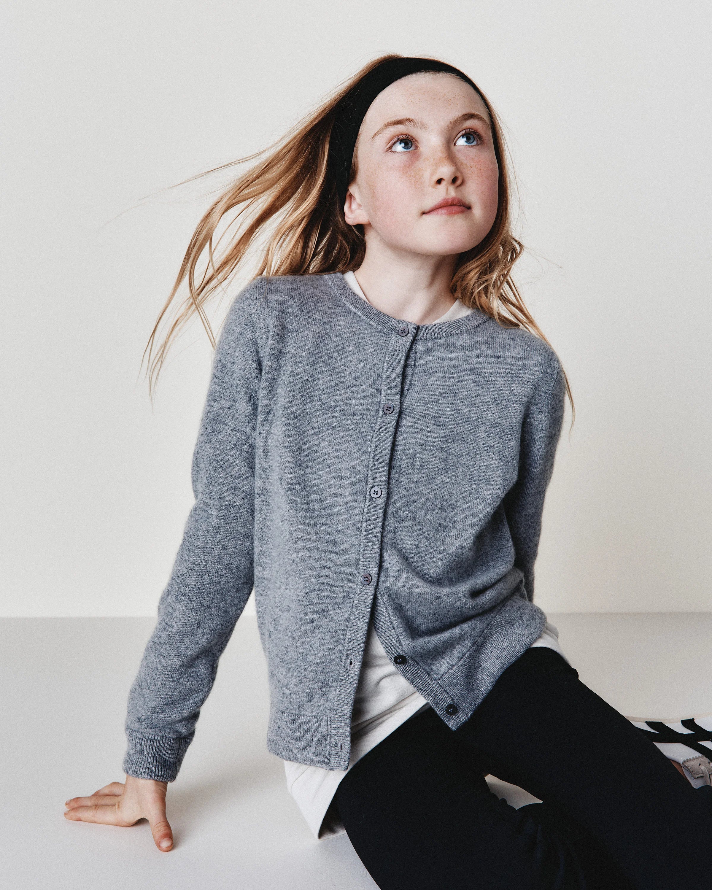 Washable Cashmere Cardigan - 6 / Heather Grey Secondary image