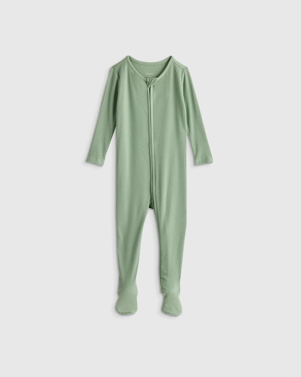 Softest Rib Footie - 12-18M / Sage Green