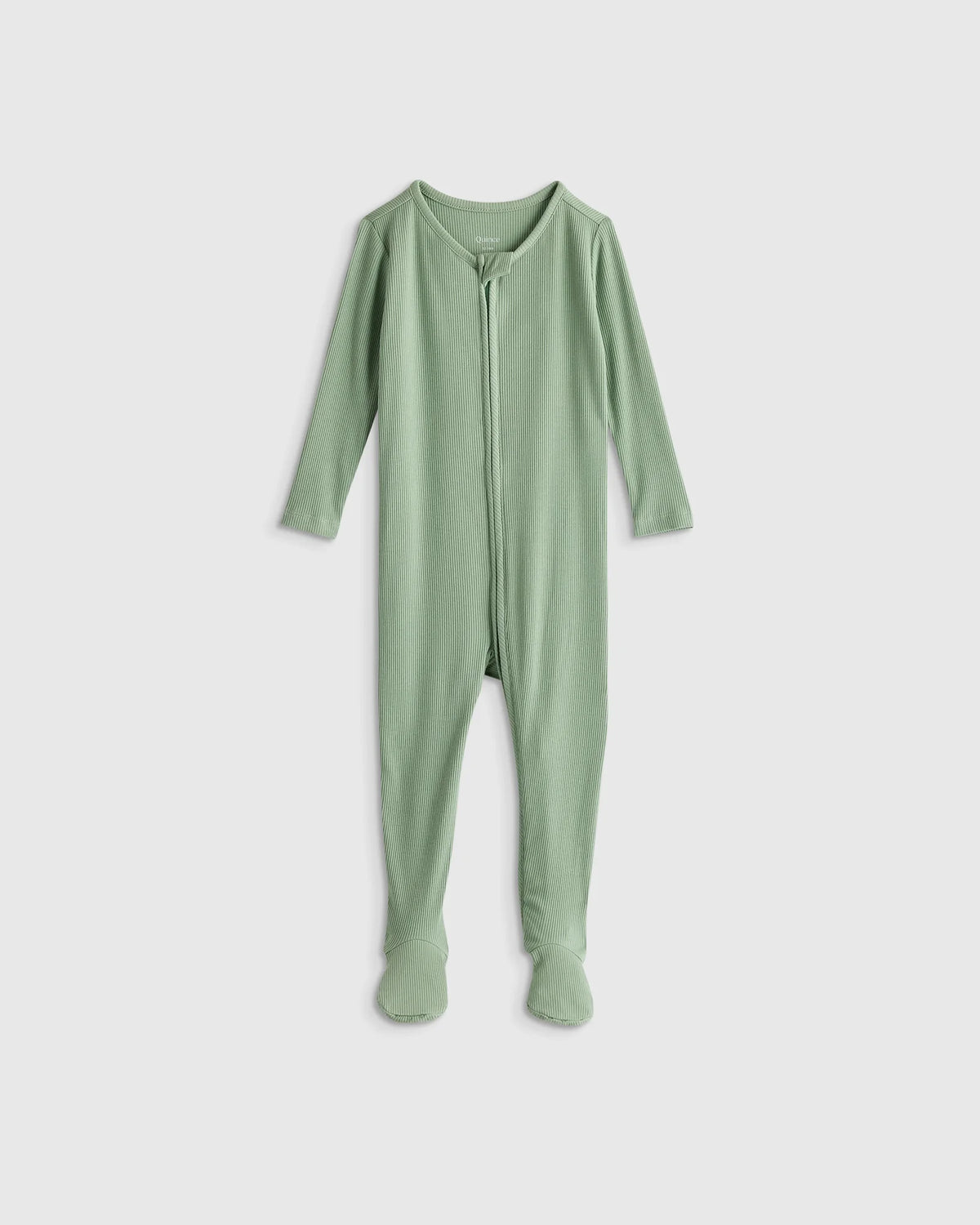 Softest Rib Footie - 12-18M / Sage Green Main image