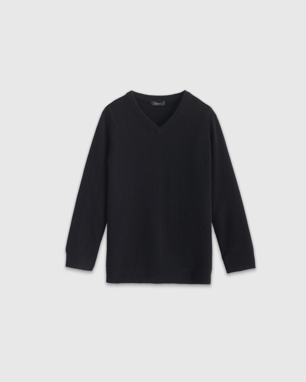 Washable Cashmere V-Neck Sweater - 2T / Black