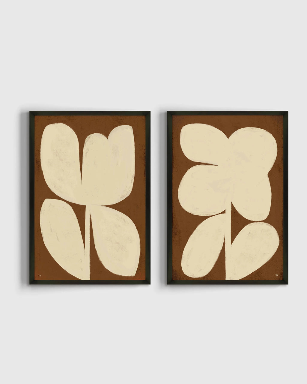 Perennial by Marco Marella (Set of 2) - 17.25"x25.25" / Oak