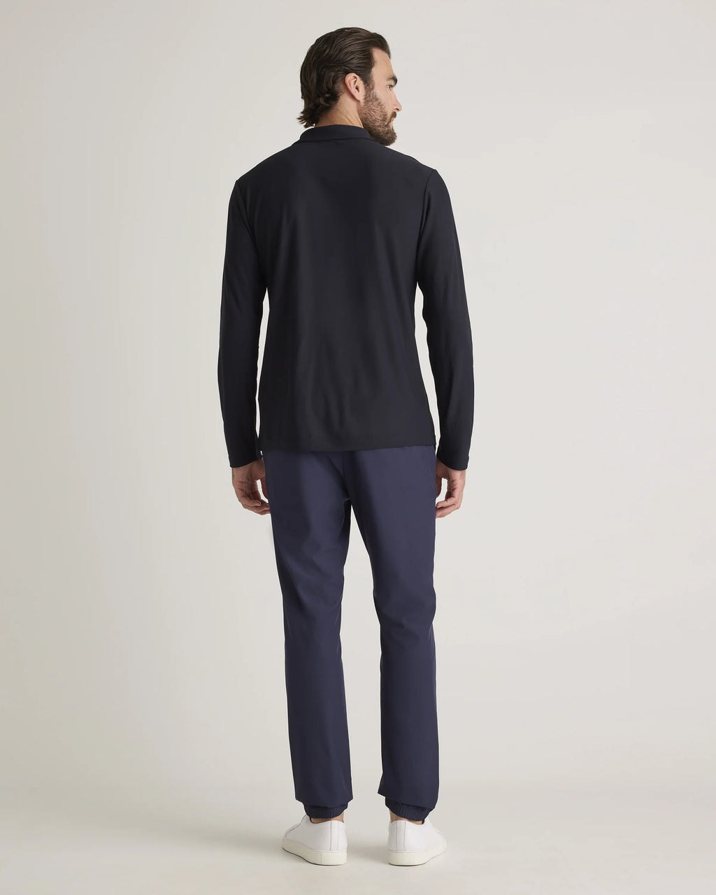 ProPique Performance Long Sleeve Polo - S / Navy