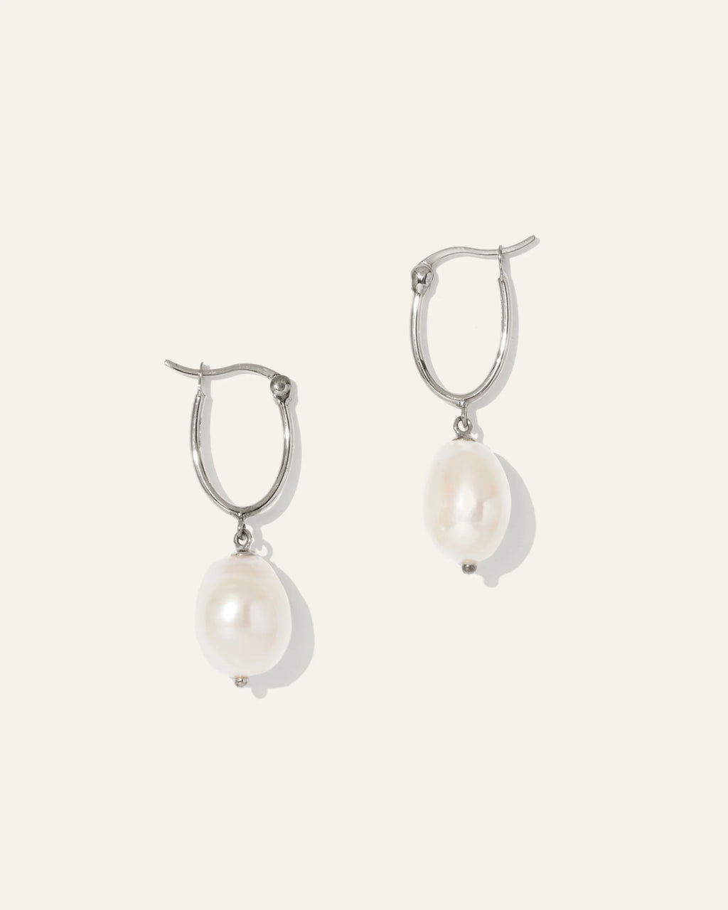 Freshwater Cultured Pearl Hoops - One Size / Gold Vermeil