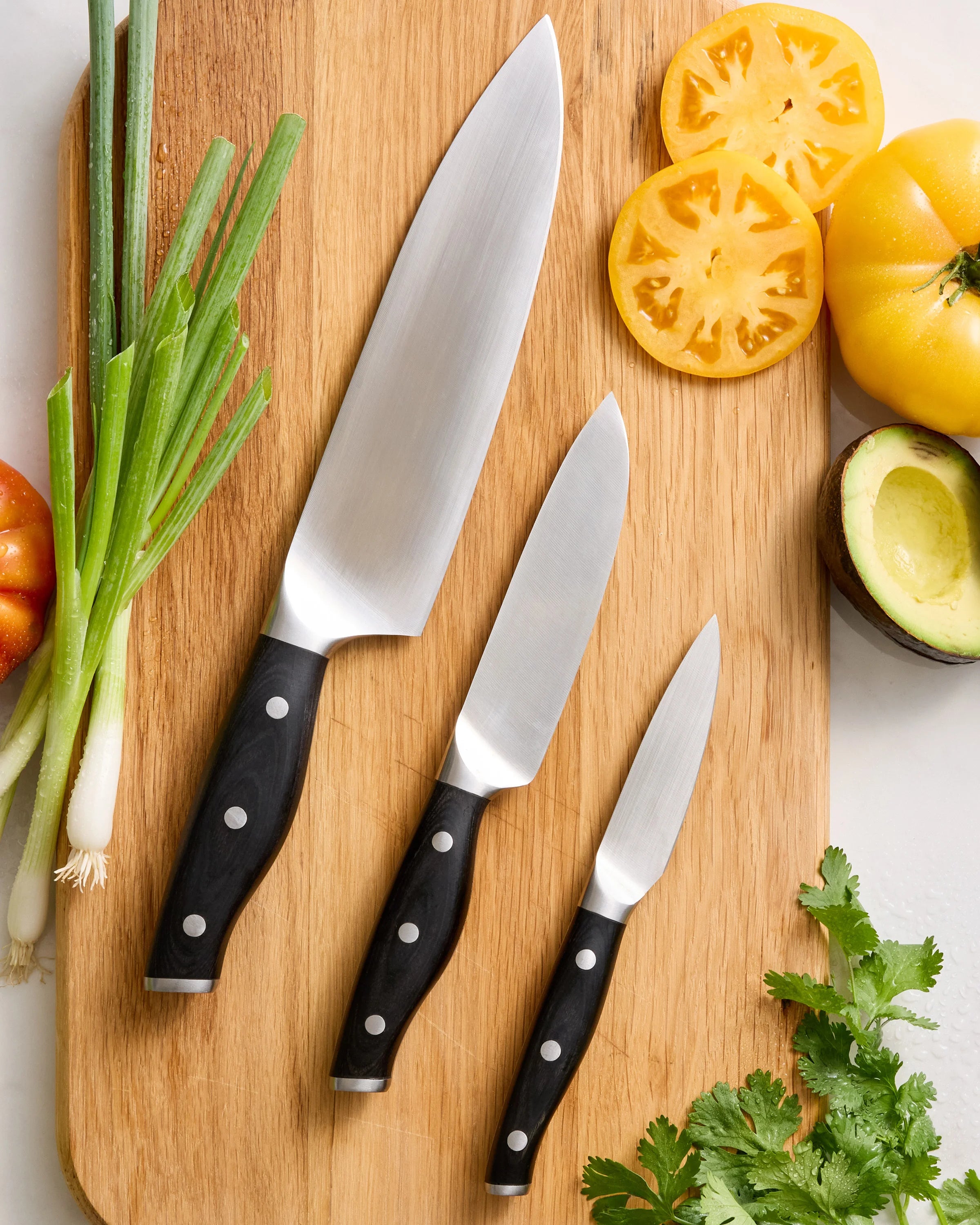 Fully Forged German Stainless Steel 3-Piece Knife Set - One Size / No Color Secondary image