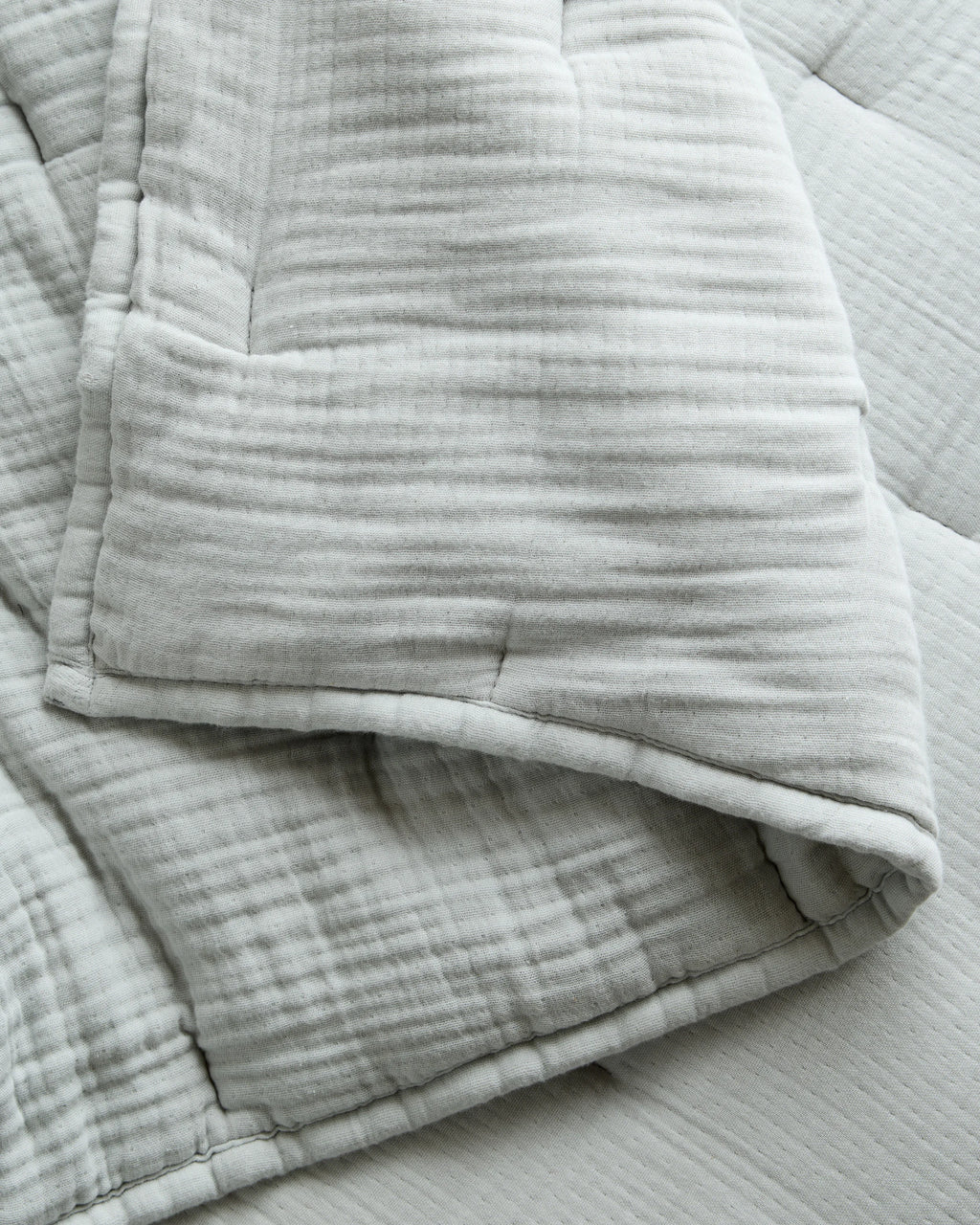 Organic Cotton Gauze Dream Quilt - Twin / Dried Sage