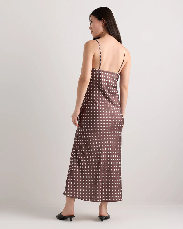 Washable Stretch Silk Maternity Slip Dress - XS / Moonstone Blue Heirloom Floral