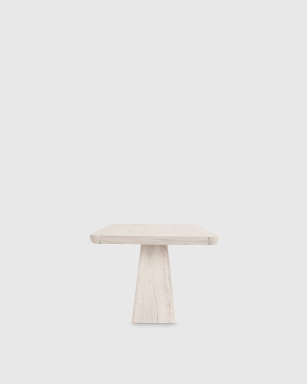 Rustic Oak Plinth Dining Table - 71" / Natural